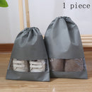1 piece Waterproof Shoes Bag for Travel Portable Shoe Storage Bag Organize Non-Woven Tote Drawstring Bag Dolap Organizer