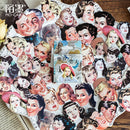45 pcs/Box Various Stickers Diary Kawaii Cute Planner Journal Scrapbooking Paper Stickers Stationery School Supplies