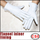 Women's sheepskin gloves winter warmth plus velvet short thin touch screen driving female color leather gloves new high-end 2021