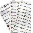 69pcs Dinosaur Pattern Custom Name Sticker Multicolor Waterproof Personal Label Children'sScrapbook SchoolStationery Set Stick