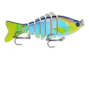 1pcs/Winter fishing gear Bionic Multi-section Swim hard bait10cm/15.5g Artificial Wobbler Rotating Trolling pike carp crank lure