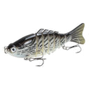 1pcs/Winter fishing gear Bionic Multi-section Swim hard bait10cm/15.5g Artificial Wobbler Rotating Trolling pike carp crank lure