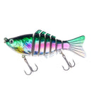 1pcs/Winter fishing gear Bionic Multi-section Swim hard bait10cm/15.5g Artificial Wobbler Rotating Trolling pike carp crank lure