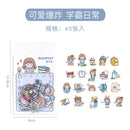 PET Cute Waterproof Kawaii Girls Sticker Journal Scrapbooking Albumn Supplies