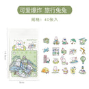 PET Cute Waterproof Kawaii Girls Sticker Journal Scrapbooking Albumn Supplies