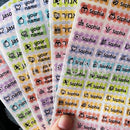 120Pcs S size Name Tag Sticker Customize Stickers Waterproof Personalized Labels Children School Stationery office Water variety