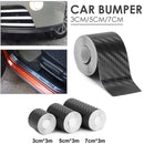 3D Carbon Carbon Fiber Car Sticker DIY Paste Protector Strip Door Sill Side Mirror Anti Scratch Tape Waterproof Protection Film