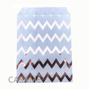 25/50/100pc Bio-degradable treat candy bag Party Favor Paper Bags Chevron Polka Dot Stripe Print Paper craft Bakery Bag
