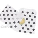 25/50/100pc Bio-degradable treat candy bag Party Favor Paper Bags Chevron Polka Dot Stripe Print Paper craft Bakery Bag