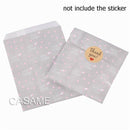25/50/100pc Bio-degradable treat candy bag Party Favor Paper Bags Chevron Polka Dot Stripe Print Paper craft Bakery Bag