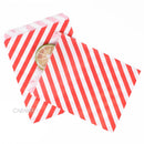 25/50/100pc Bio-degradable treat candy bag Party Favor Paper Bags Chevron Polka Dot Stripe Print Paper craft Bakery Bag