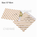 25/50/100pc Bio-degradable treat candy bag Party Favor Paper Bags Chevron Polka Dot Stripe Print Paper craft Bakery Bag