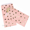 25/50/100pc Bio-degradable treat candy bag Party Favor Paper Bags Chevron Polka Dot Stripe Print Paper craft Bakery Bag