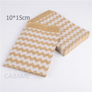 25/50/100pc Bio-degradable treat candy bag Party Favor Paper Bags Chevron Polka Dot Stripe Print Paper craft Bakery Bag