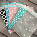 25/50/100pc Bio-degradable treat candy bag Party Favor Paper Bags Chevron Polka Dot Stripe Print Paper craft Bakery Bag