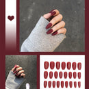 24pcs/box Full Cover fake Press on Nails Matte Yellow Pure Acrylic Frosted Ballerina acrylic for nails for Women free shipping