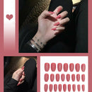 24pcs/box Full Cover fake Press on Nails Matte Yellow Pure Acrylic Frosted Ballerina acrylic for nails for Women free shipping