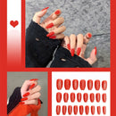 24pcs/box Full Cover fake Press on Nails Matte Yellow Pure Acrylic Frosted Ballerina acrylic for nails for Women free shipping