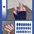 24pcs/box Full Cover fake Press on Nails Matte Yellow Pure Acrylic Frosted Ballerina acrylic for nails for Women free shipping