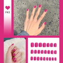24pcs/box Full Cover fake Press on Nails Matte Yellow Pure Acrylic Frosted Ballerina acrylic for nails for Women free shipping