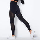 RXRXCOCO Leggings Women Push Up Seamless Leggings For Fitness Yoga Pants High Waist Tights Hollow Out Sport Scrunch Butt Legging