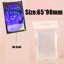 50pcs Broken Gemstone Glass Laser Rainbow Flashing Card Film Card Sleeves Tarot Super Card Protector For Board Games Cards Case