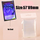50pcs Broken Gemstone Glass Laser Rainbow Flashing Card Film Card Sleeves Tarot Super Card Protector For Board Games Cards Case