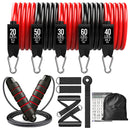 250lbs Resistance Bands Set Fitness Workout Gym Pull Rope Yoga Latex Tube Sports Elastic Booty Bands Exercise Equipment for Home