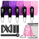 250lbs Resistance Bands Set Fitness Workout Gym Pull Rope Yoga Latex Tube Sports Elastic Booty Bands Exercise Equipment for Home
