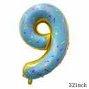 32Inch Donut Digital Foil Balloon Christmas Fruit Ice Cream Helium Balloon Birthday Party Decoration Kids Digital Balloon Showe