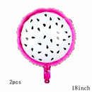 32Inch Donut Digital Foil Balloon Christmas Fruit Ice Cream Helium Balloon Birthday Party Decoration Kids Digital Balloon Showe