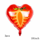 32Inch Donut Digital Foil Balloon Christmas Fruit Ice Cream Helium Balloon Birthday Party Decoration Kids Digital Balloon Showe