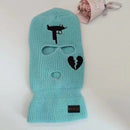 Neon Balaclava Three-hole Ski Mask Tactical Mask Full Face Mask Winter Hat Halloween Party Mask Limited Embroidery