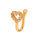 1Pcs C Shaped Fake Nose Ring Hoop Septum Rings Twist U Shape Nose Piercing Fake Piercing Oreja Pircing Jewelry Faux Piercing