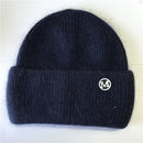 USPOP New Women's Hats Winter Thick Warm Knitted Hats Solid Color Letter M Soft Rabbit Hair Skullies Beanies