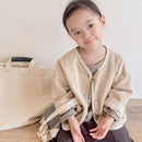 2022 Fall Winter Korean Boys Clothes For Girls Cardigan Granular Velvet Loose Lamb Velvet Warm Children's Jacket Coat For Girls