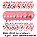 10/20 Star Confetti Balloons Metallic Confetti Latex Transparent Ballon Baby Shower Birthday Party Wedding Decoration Ball Globo