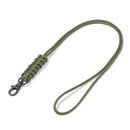 1PC 19 Styles Paracord Keychain Military Braided Nylon Lanyard With Metal Triangle Buckle High Strength Parachute Cord Carabiner