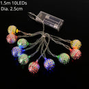 1.5m 10Led Halloween Pumpkin Ghost Skeletons Bat Spider Led Light String Festival Bar Home Party Decor Christmas Ornament