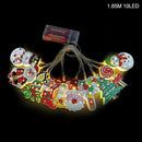 1.5m 10Led Halloween Pumpkin Ghost Skeletons Bat Spider Led Light String Festival Bar Home Party Decor Christmas Ornament
