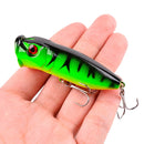 1Pcs Fishing Lures 6.5cm/12g Topwater Popper Bait 5 Color Hard Bait Artificial Wobblers Plastic Fishing Tackle with 6