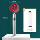 2021 Shower Head Water Saving Flow 360 Degrees Rotating With Small Fan ABS Rain High Pressure spray Nozzle Bathroom Accessories