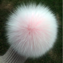 100% natural fox fur pompom raccoon fur pom pom for hat beanies DIY Fur Pompon For Caps Bags Scarf Accessories