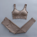 Seamless Woman Sportswear Yoga Sets Workout Sports Bra Gym Clothing High Waist Legging Fitness Women Tracksuit Athletic Outfits