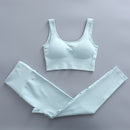 Seamless Woman Sportswear Yoga Sets Workout Sports Bra Gym Clothing High Waist Legging Fitness Women Tracksuit Athletic Outfits