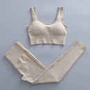 Seamless Woman Sportswear Yoga Sets Workout Sports Bra Gym Clothing High Waist Legging Fitness Women Tracksuit Athletic Outfits