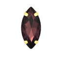 Horse Eye Colorful Sew On Rhinestones With Gold Claw Glass Crystal  Sew On stone For clothing accessories