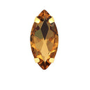 Horse Eye Colorful Sew On Rhinestones With Gold Claw Glass Crystal  Sew On stone For clothing accessories