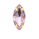 Horse Eye Colorful Sew On Rhinestones With Gold Claw Glass Crystal  Sew On stone For clothing accessories