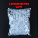 100Pcs/Lot 2.8/4.8/6.3mm Female and Male Crimp Terminal Connector Gold Brass/Silver Car Speaker Electric Wire Connectors Set
